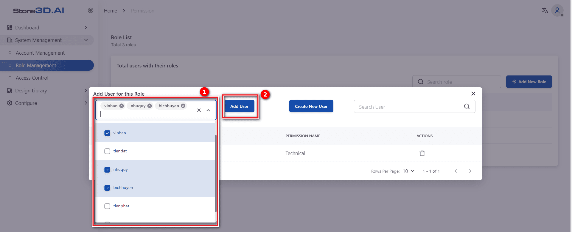 Add Users to Role