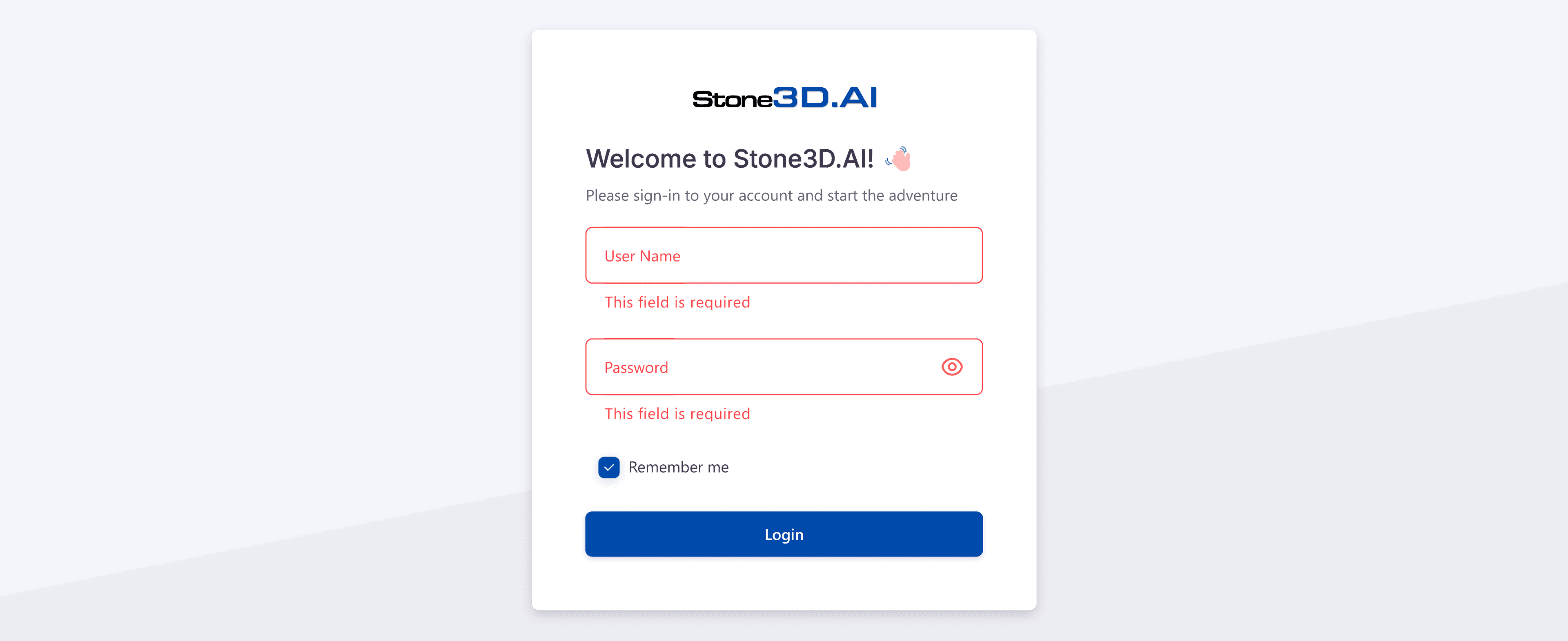 Login Screen